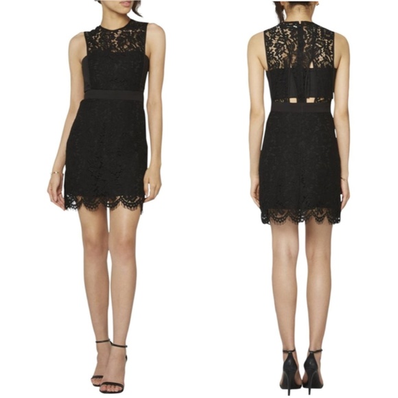 Fame and Partners Lace Eyelet Sleeveless Dress